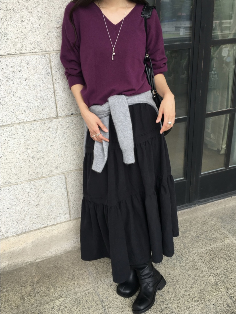 WOOD韓國代購㊣女士新款真品時尚人氣推薦25秋冬針織衫羊絨WOOD針織衫