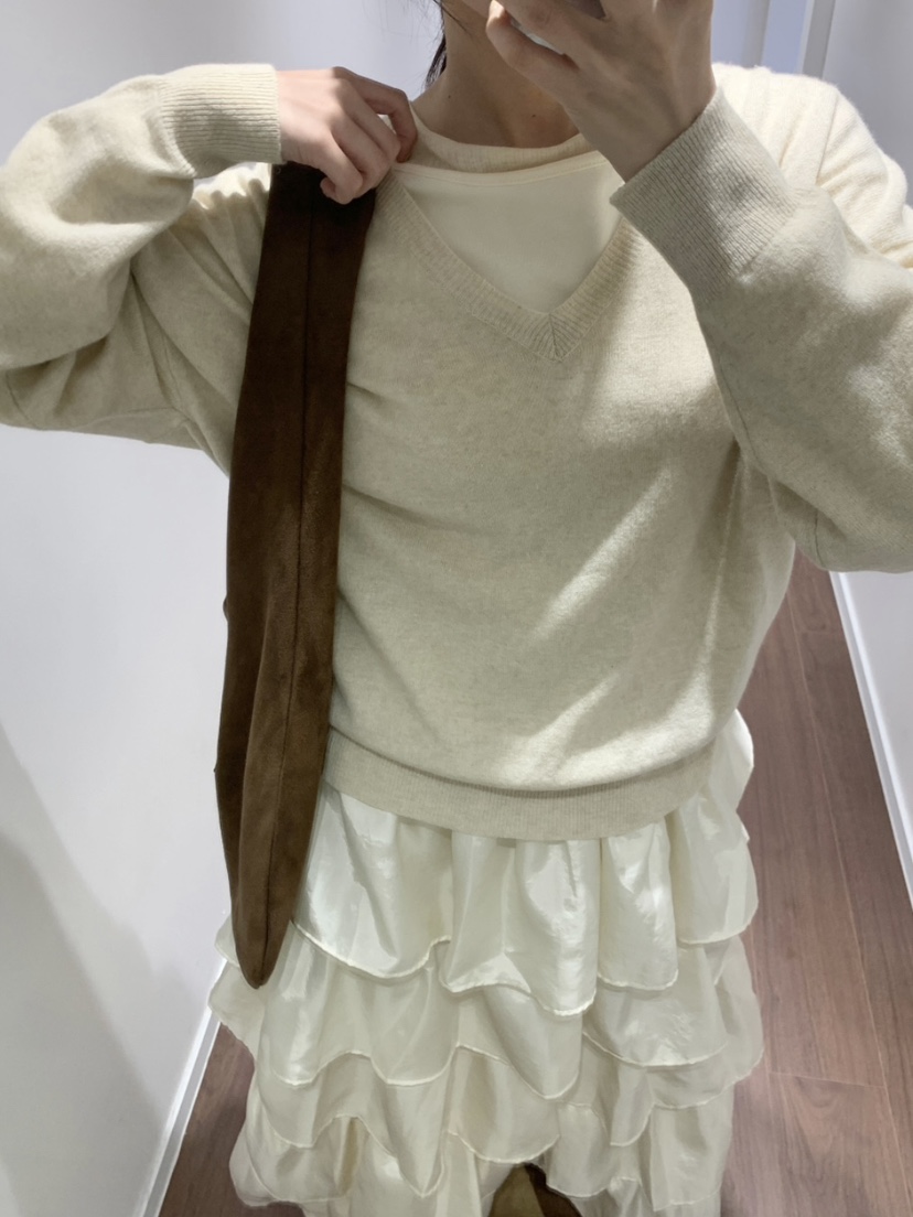 WOOD韓國代購㊣女士新款真品時尚人氣推薦25秋冬針織衫羊絨WOOD針織衫圖色2