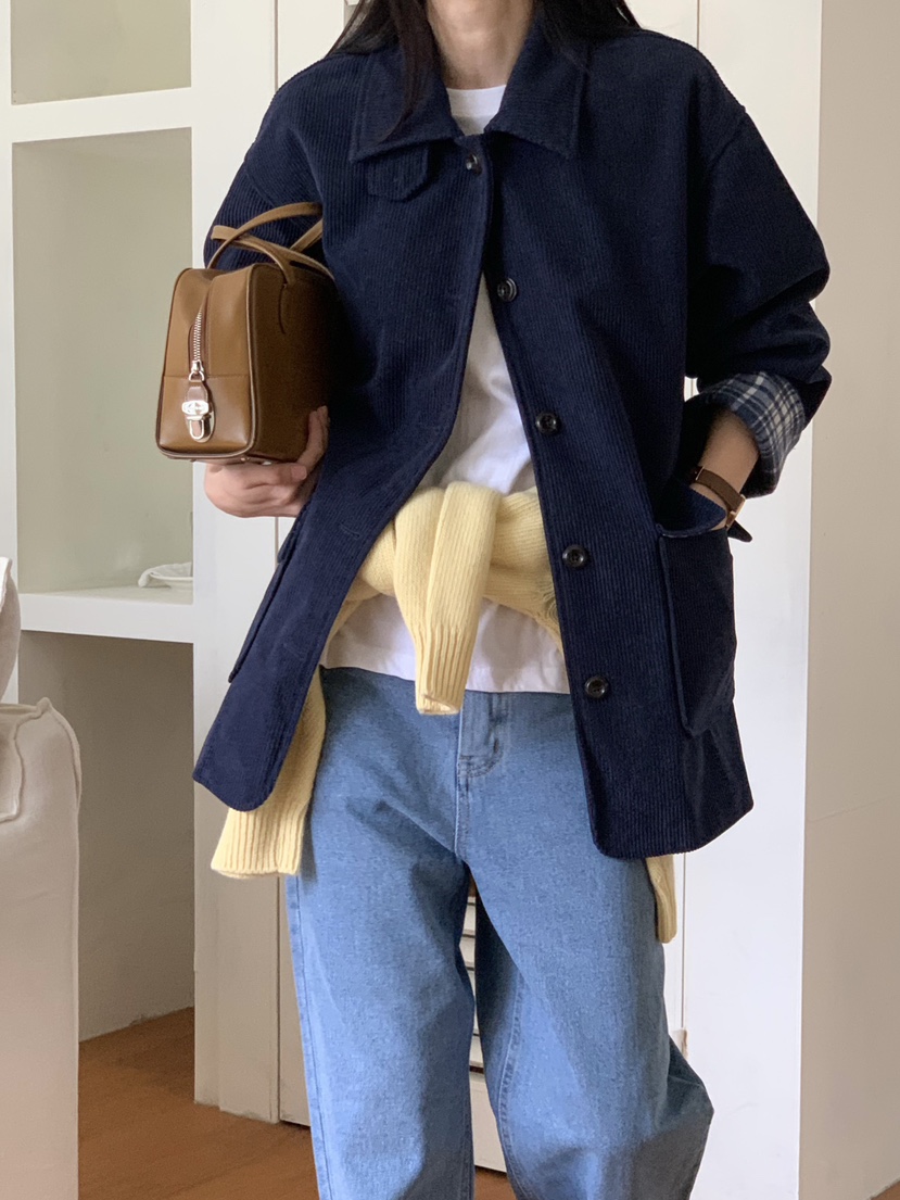 WOOD東大門㊣代購女裝新品推薦人氣真品熱賣休閑25秋冬夾克WOOD夾克