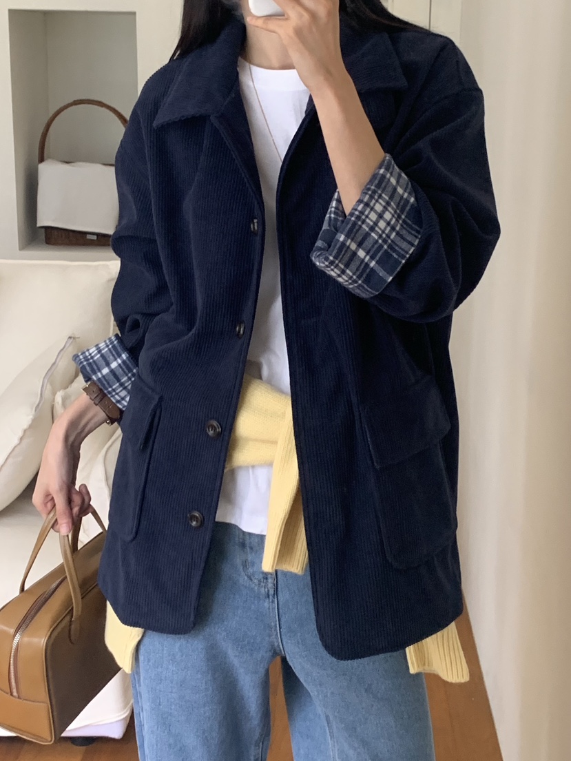 WOOD東大門㊣代購女裝新品推薦人氣真品熱賣休閑25秋冬夾克WOOD夾克