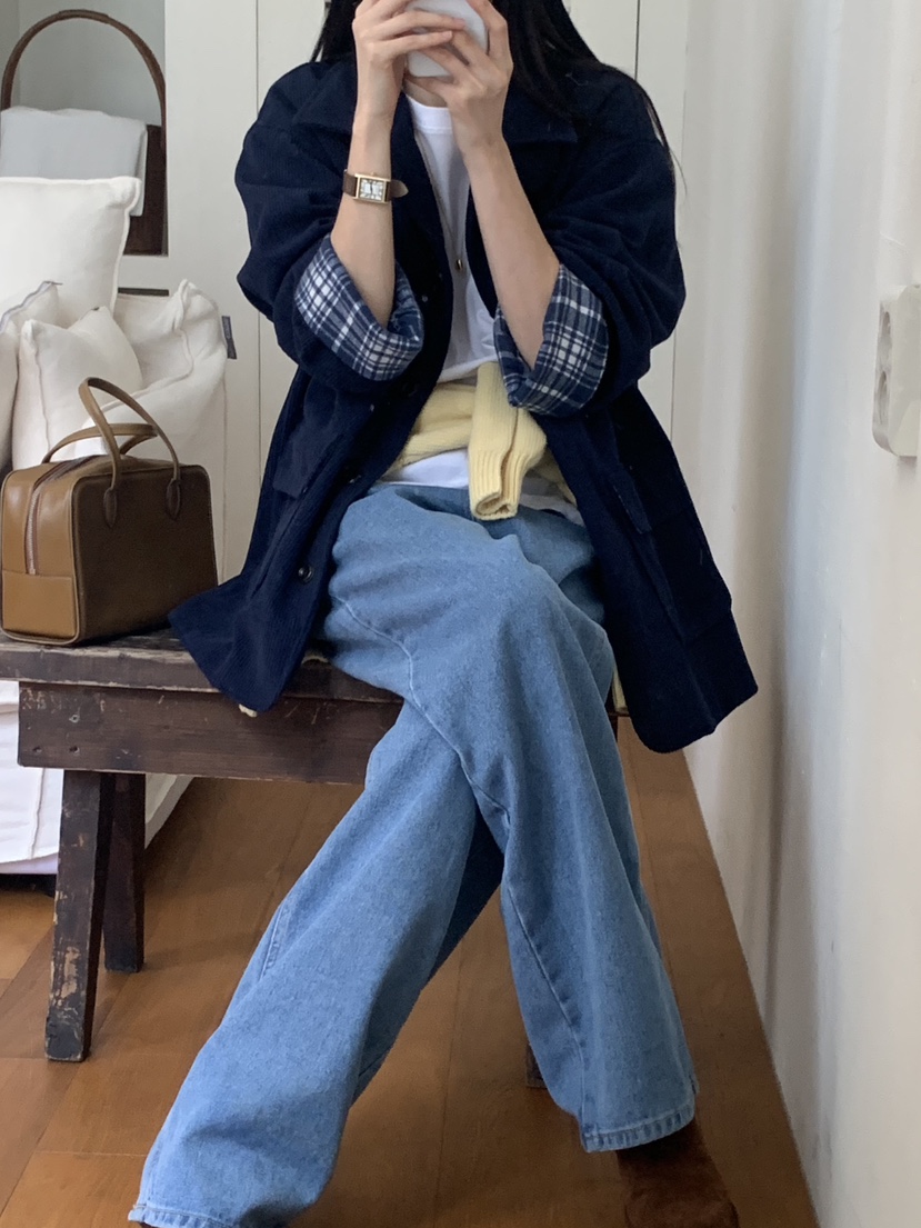 WOOD東大門㊣代購女裝新品推薦人氣真品熱賣休閑25秋冬夾克WOOD夾克
