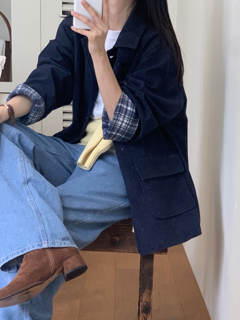 WOOD東大門㊣代購女裝新品推薦人氣真品熱賣休閑25秋冬夾克WOOD夾克