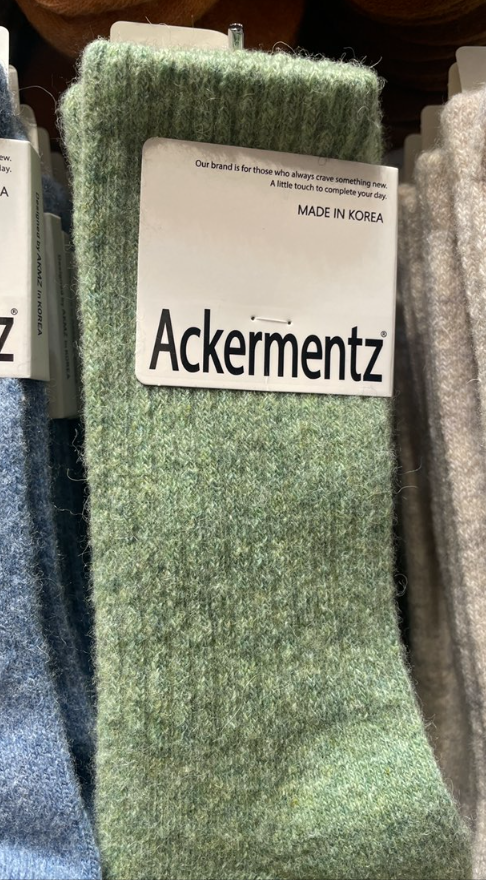 NICEALICE東大門㊣代購女裝新品人氣休閑推薦時尚襪子羊毛圓領NICEALICE襪子圖色15