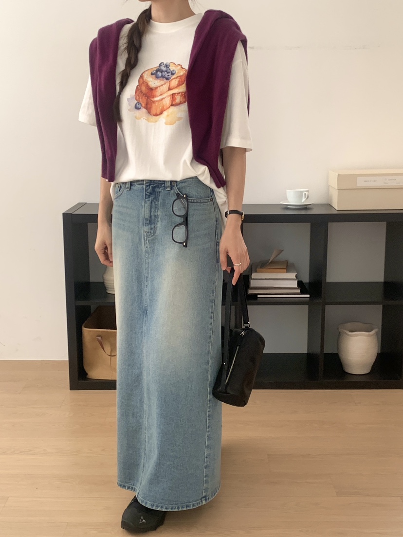 WOOD東大門㊣直郵女士新品人氣休閑熱賣推薦時尚25秋冬長裙WOOD長裙