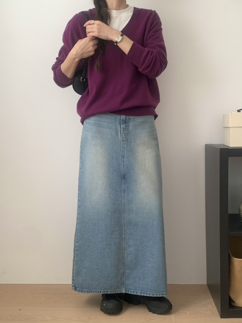 WOOD東大門㊣直郵女士新品人氣休閑熱賣推薦時尚25秋冬長裙WOOD長裙