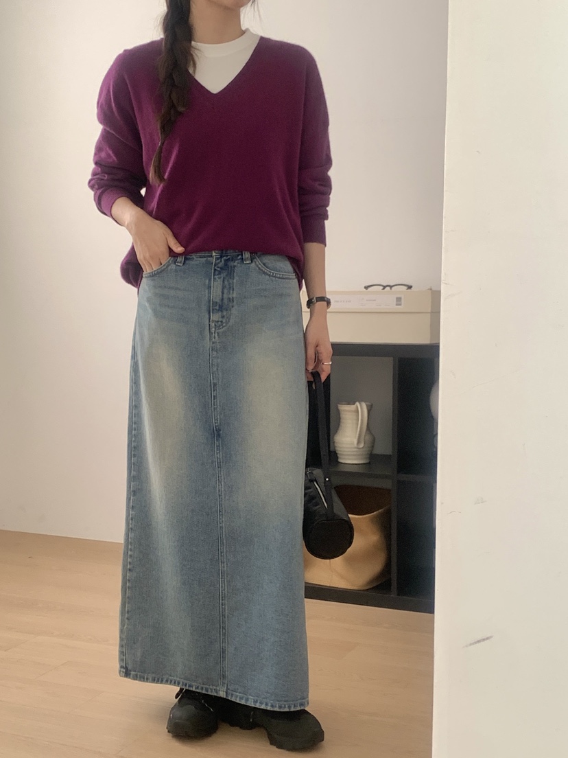 WOOD東大門㊣直郵女士新品人氣休閑熱賣推薦時尚25秋冬長裙WOOD長裙