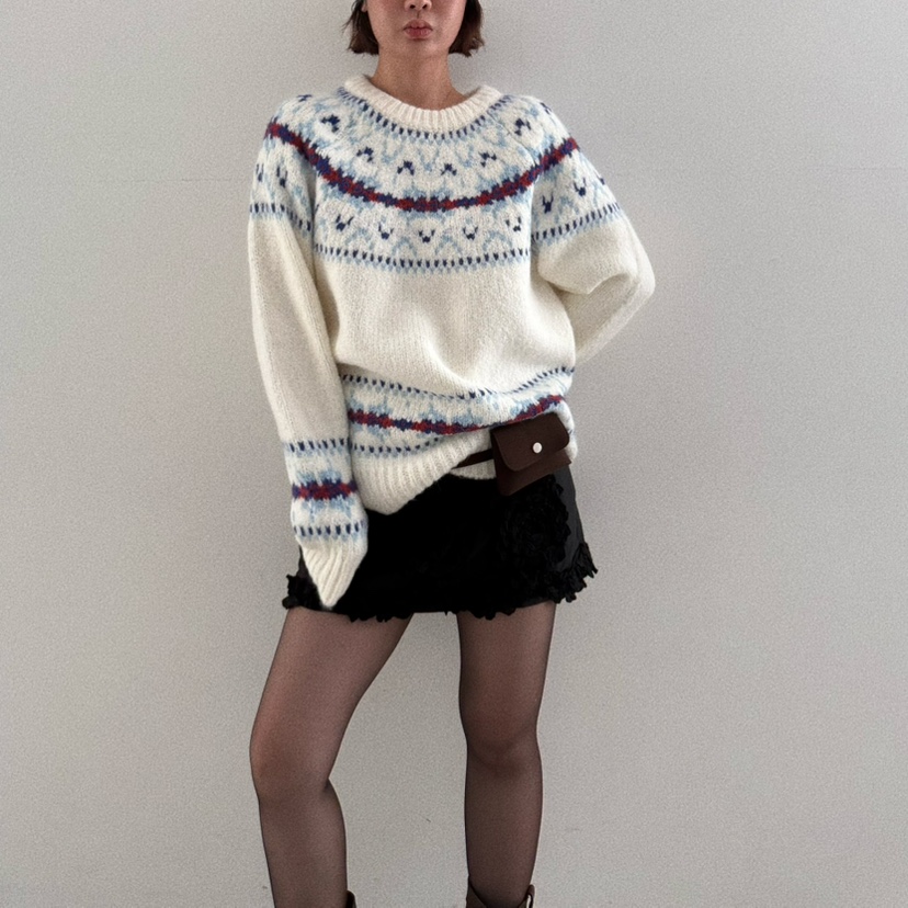 OLI SEOUL東大門㊣代購女裝新品25秋冬職業休閑真品針織衫OLI SEOUL針織衫