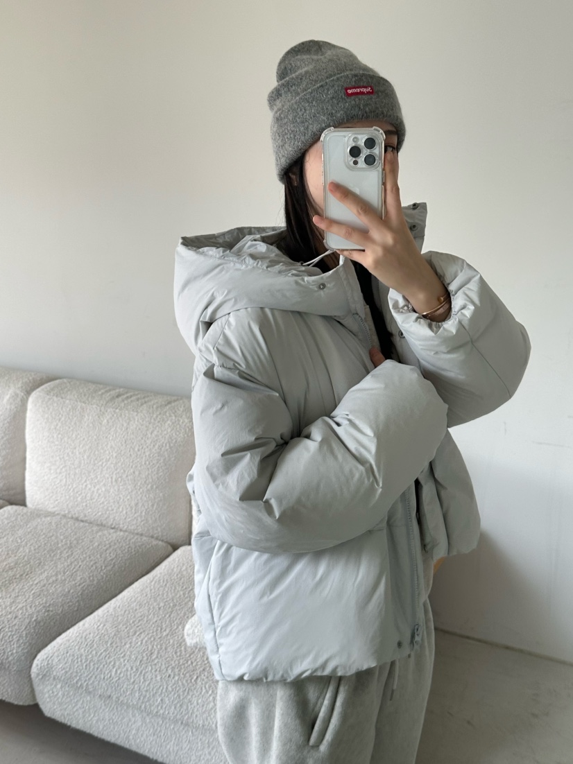 LE VASE韓國直郵㊣女士新款時尚熱賣休閑職業短款羽絨服填充LE VASE短款羽絨服