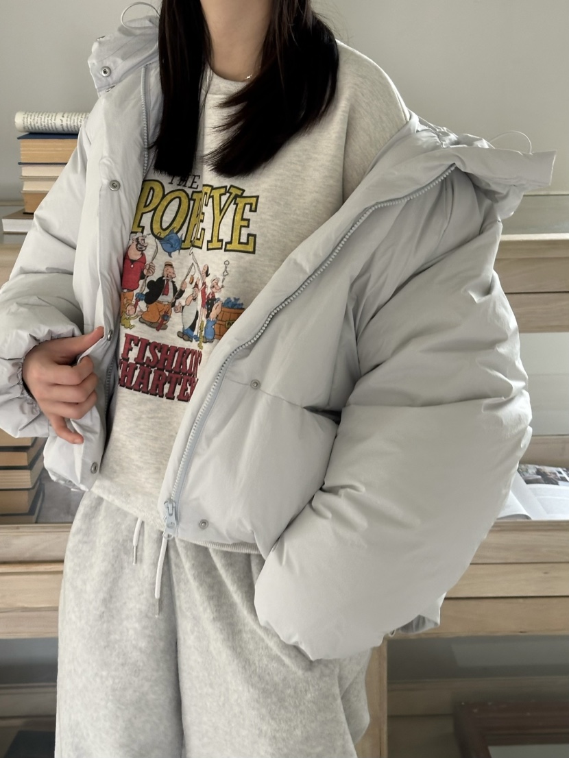 LE VASE韓國直郵㊣女士新款時尚熱賣休閑職業短款羽絨服填充LE VASE短款羽絨服