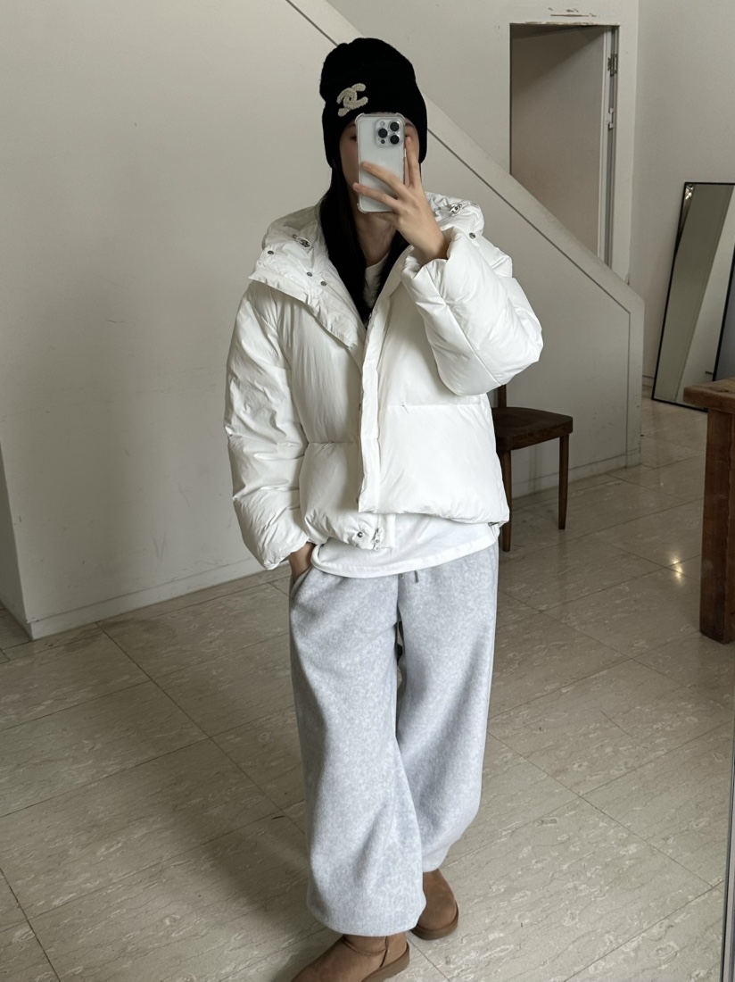 LE VASE韓國直郵㊣女士新款時尚熱賣休閑職業短款羽絨服填充LE VASE短款羽絨服
