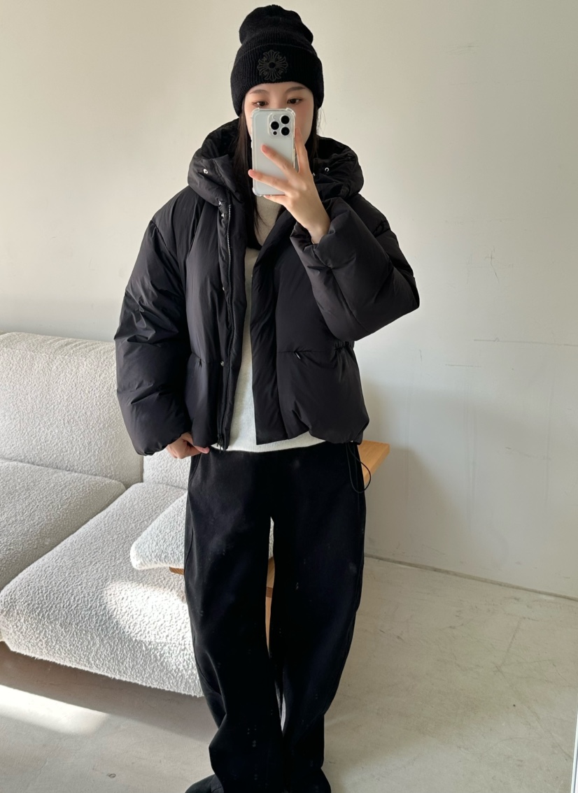 LE VASE韓國直郵㊣女士新款時尚熱賣休閑職業短款羽絨服填充LE VASE短款羽絨服