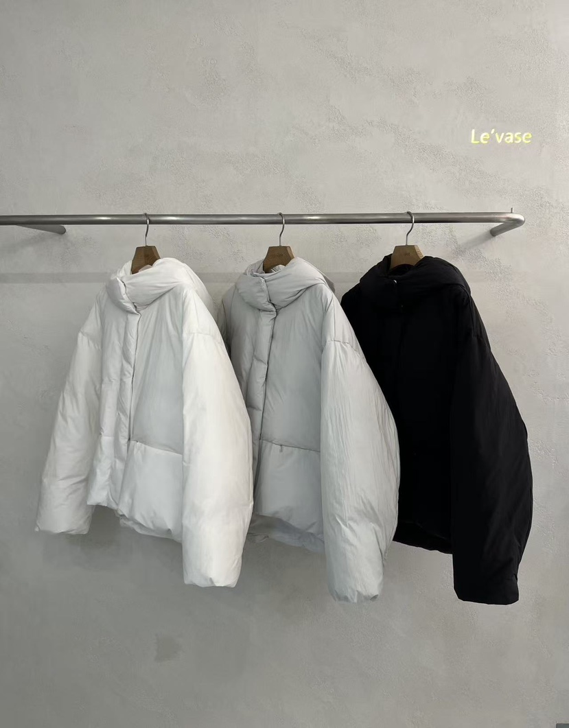 LE VASE韓國直郵㊣女士新款時尚熱賣休閑職業短款羽絨服填充LE VASE短款羽絨服