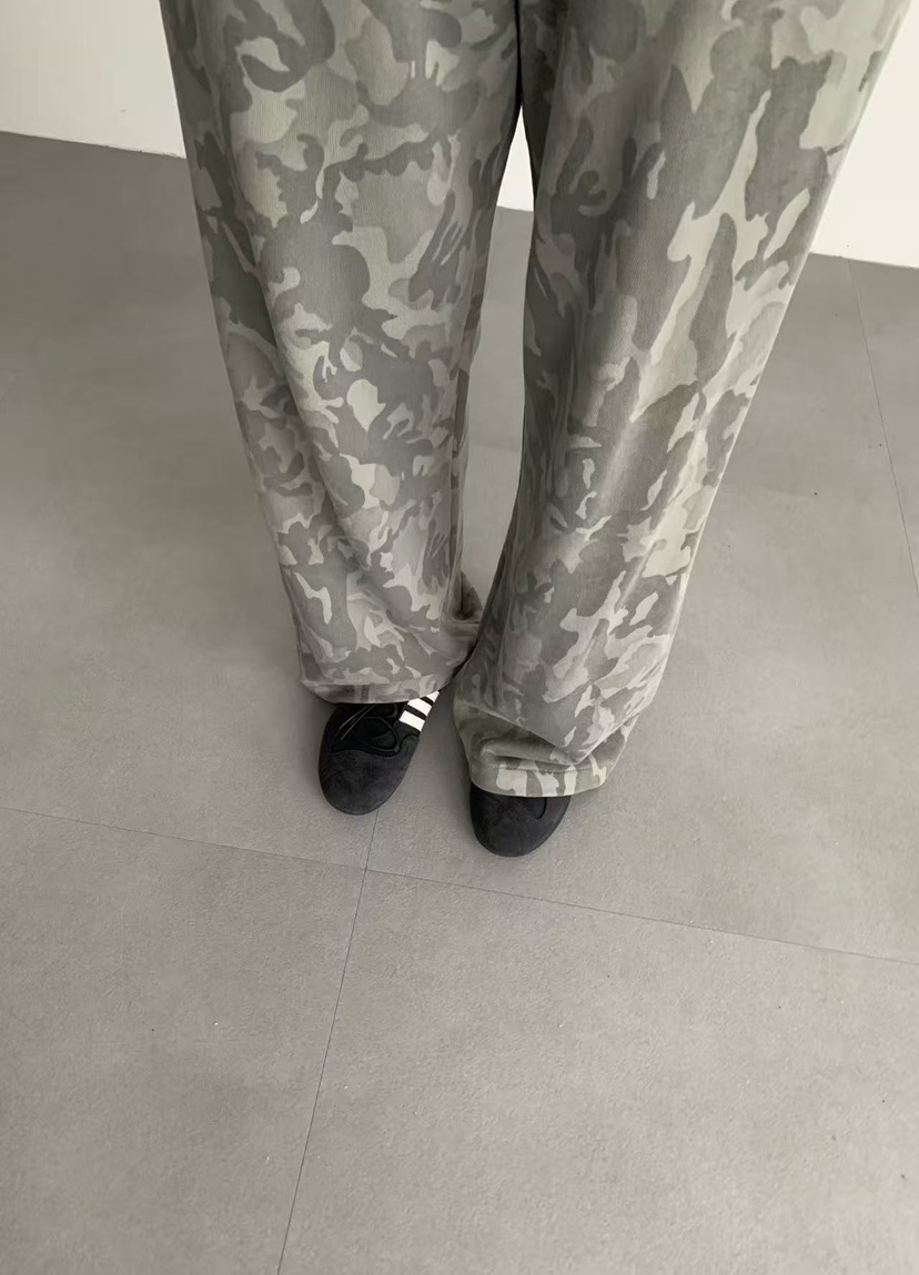 J CRANE-A韓國直郵㊣女裝新品休閑熱賣時尚職業休閑褲迷彩J CRANE休閑褲