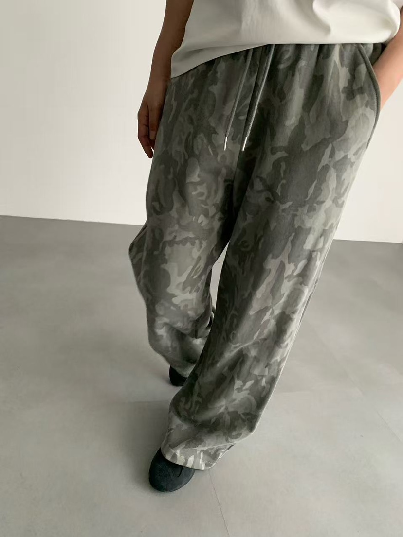 J CRANE-A韓國直郵㊣女裝新品休閑熱賣時尚職業休閑褲迷彩J CRANE休閑褲