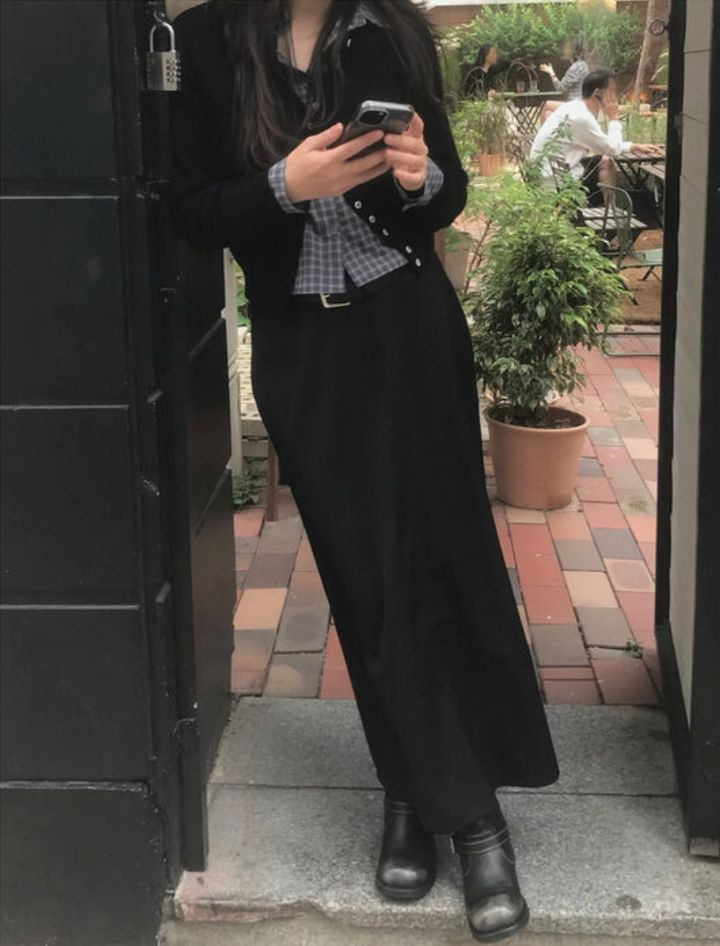 LIVE FOREVER東大門㊣直郵女士新款人氣職業推薦真品熱賣長裙LIVE FOR_EVER長裙
