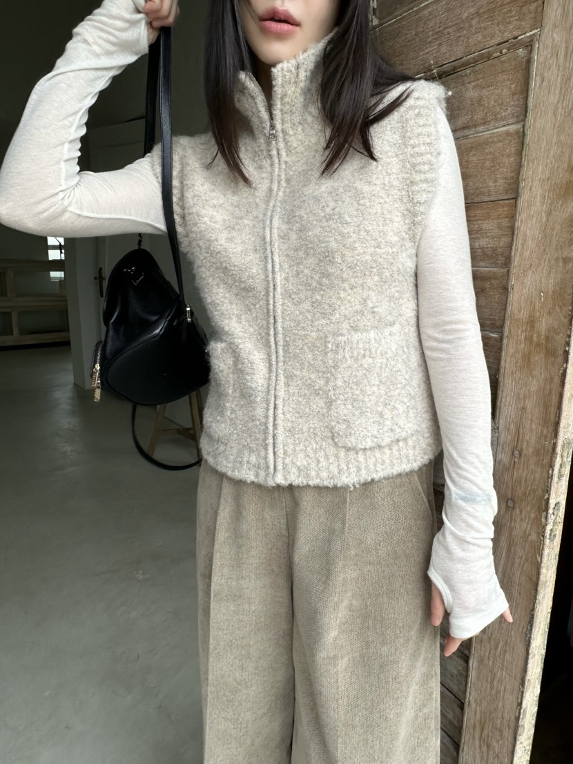 LE VASE韓國直郵㊣女士新品休閑熱賣時尚真品推薦人氣馬甲LE VASE馬甲