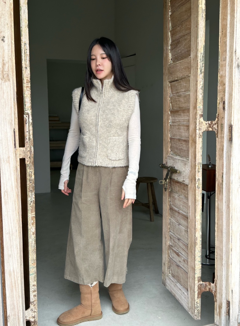 LE VASE韓國直郵㊣女士新品休閑熱賣時尚真品推薦人氣馬甲LE VASE馬甲