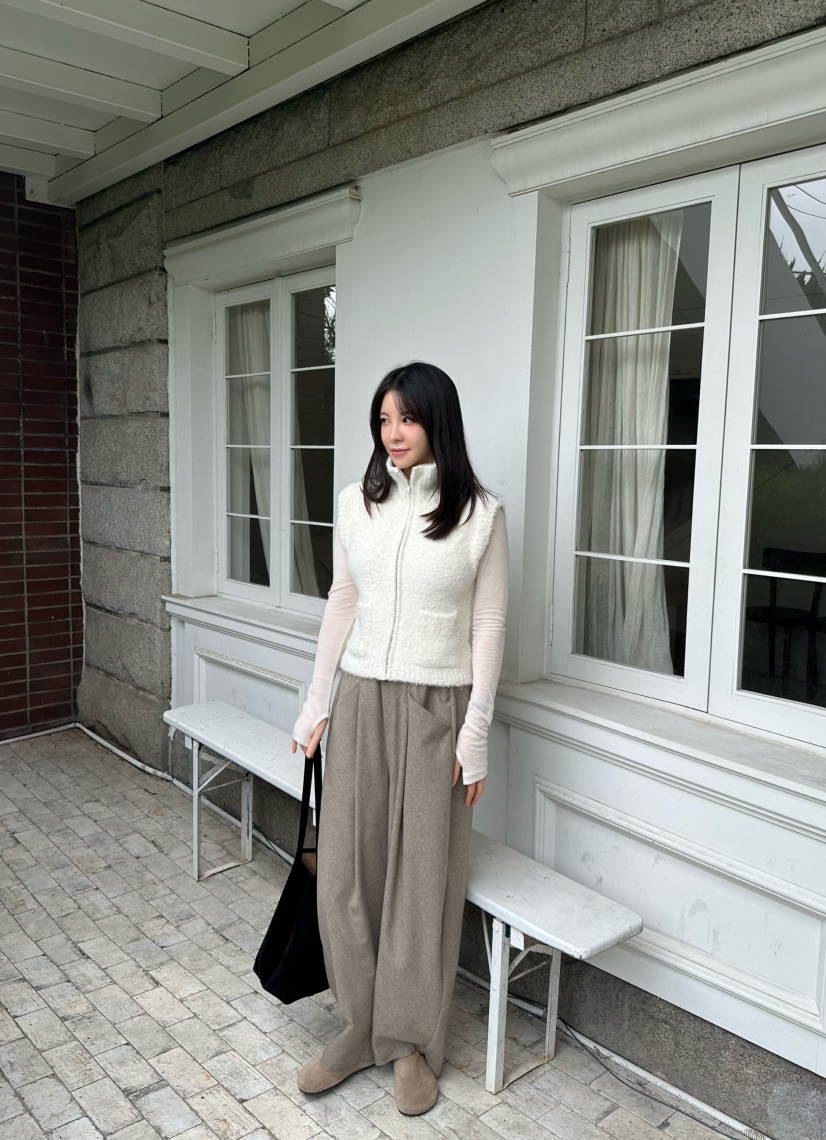 LE VASE韓國直郵㊣女士新品休閑熱賣時尚真品推薦人氣馬甲LE VASE馬甲