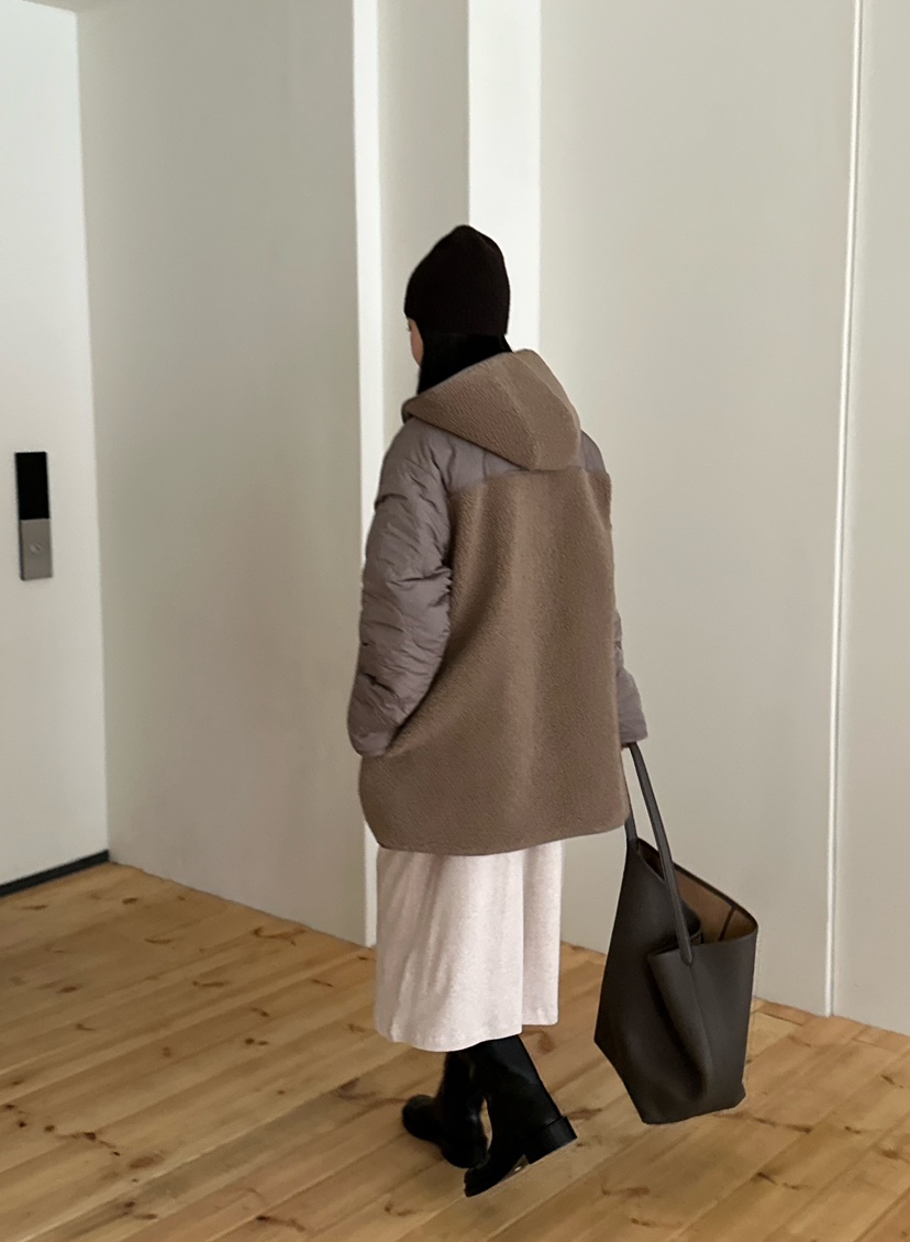 LE VASE韓國代購㊣女裝新款推薦人氣真品中長款大衣兩面可穿LE VASE中長款大衣
