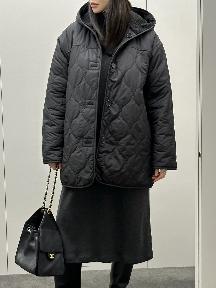 LE VASE韓國代購㊣女裝新款推薦人氣真品中長款大衣兩面可穿LE VASE中長款大衣