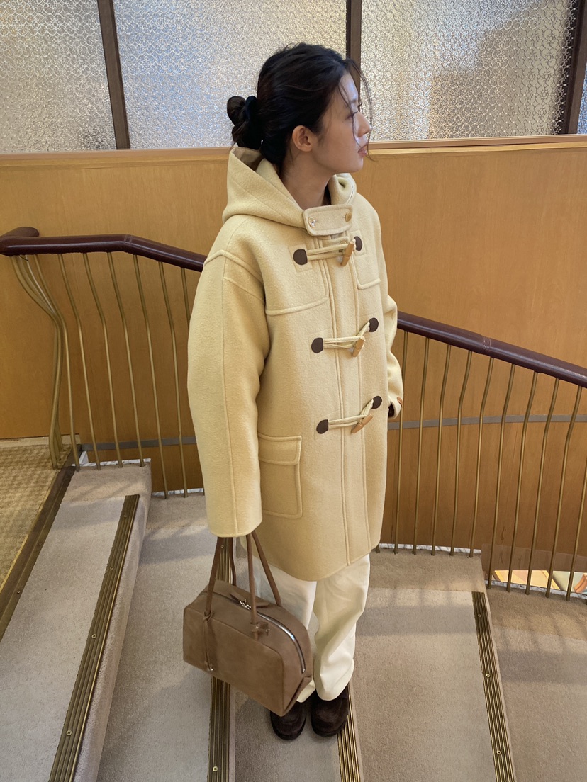 ERUME韓國代購㊣女士新款職業休閑25秋冬中長款大衣手工制作ERUME中長款大衣