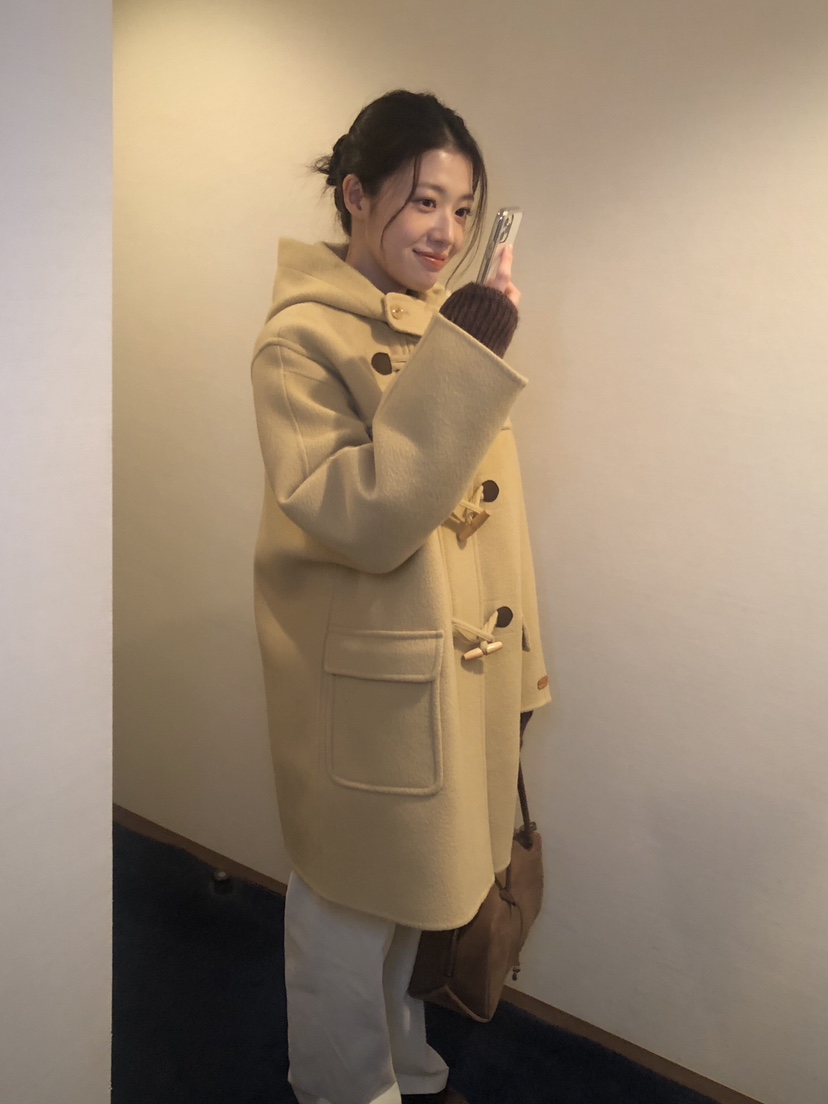 ERUME韓國代購㊣女士新款職業休閑25秋冬中長款大衣手工制作ERUME中長款大衣
