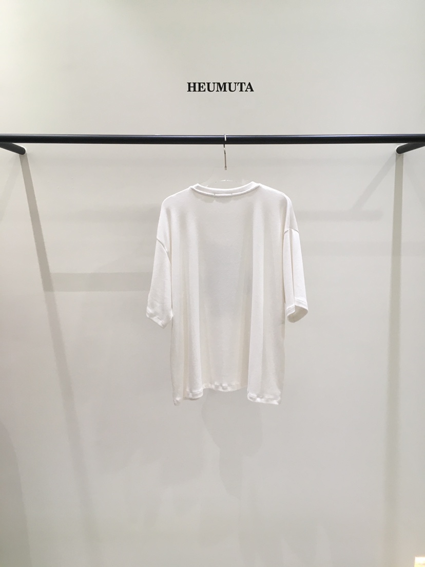 HEUMUTA韓國代購㊣女裝新款時尚推薦休閑人氣職業T恤毛絨羊毛HEUMUTAT恤