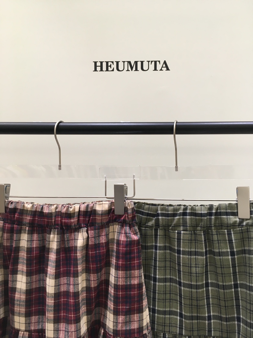HEUMUTA韓國代購㊣女裝新款時尚真品人氣25秋冬熱賣長裙格紋HEUMUTA長裙