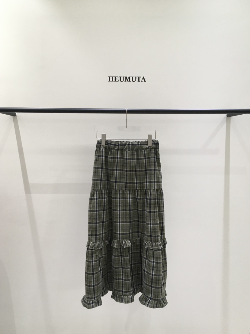 HEUMUTA韓國代購㊣女裝新款時尚真品人氣25秋冬熱賣長裙格紋HEUMUTA長裙圖色2