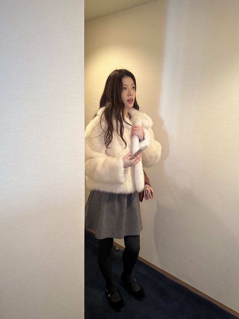 ERUME韓國直郵㊣女士新品真品職業休閑熱賣人氣時尚短款大衣ERUME短款大衣