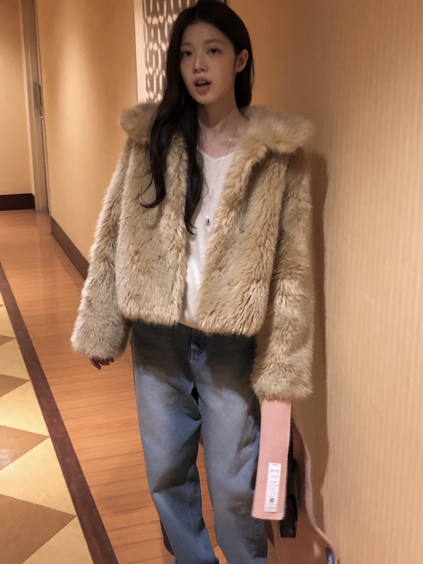 ERUME韓國直郵㊣女士新品真品職業休閑熱賣人氣時尚短款大衣ERUME短款大衣