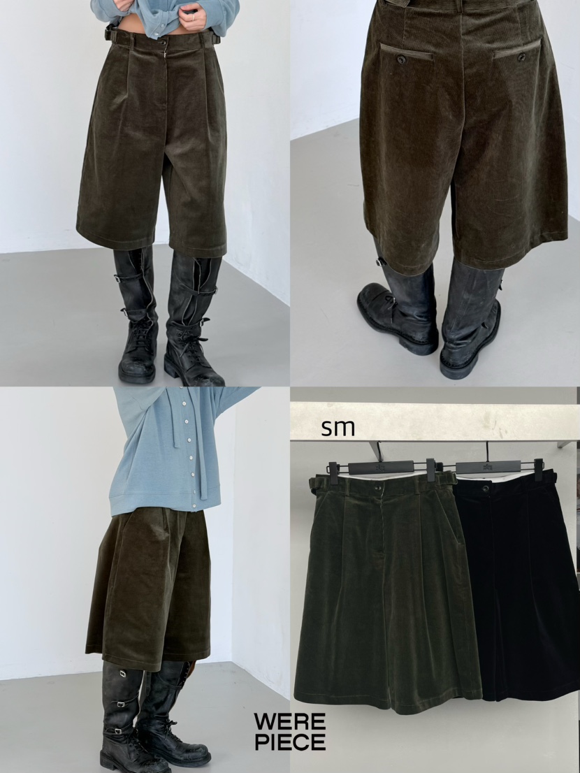 KARE/WEREPIECE東大門㊣實拍女裝新品休閑真品25秋冬短褲燈芯絨KARE/WEREPIECE短褲