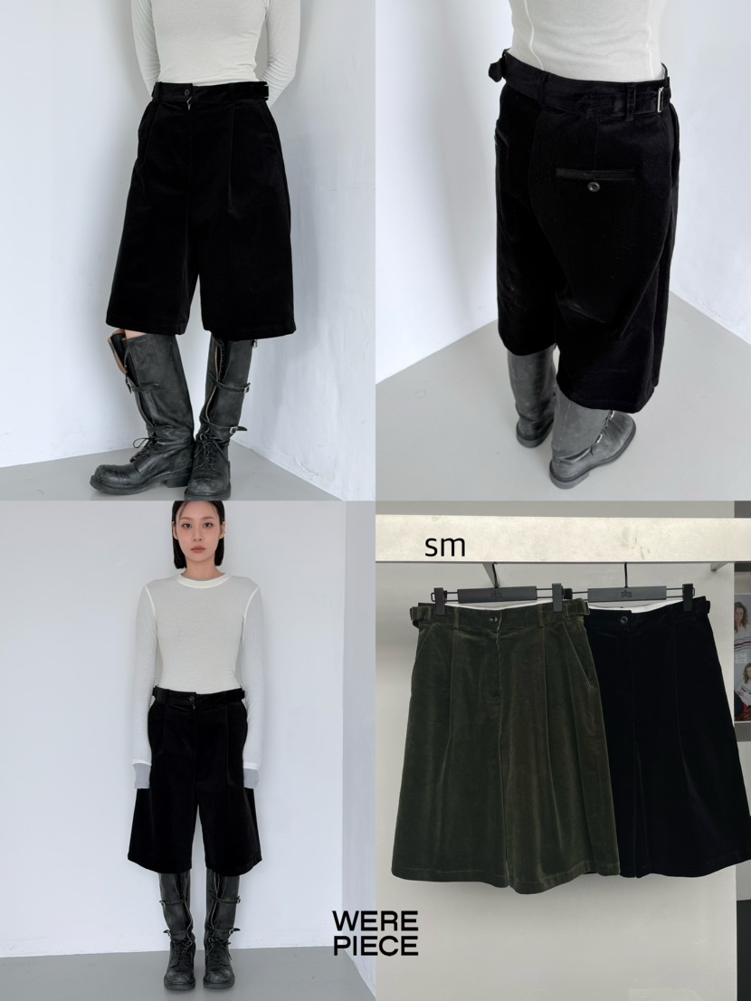 KARE/WEREPIECE東大門㊣實拍女裝新品休閑真品25秋冬短褲燈芯絨KARE/WEREPIECE短褲