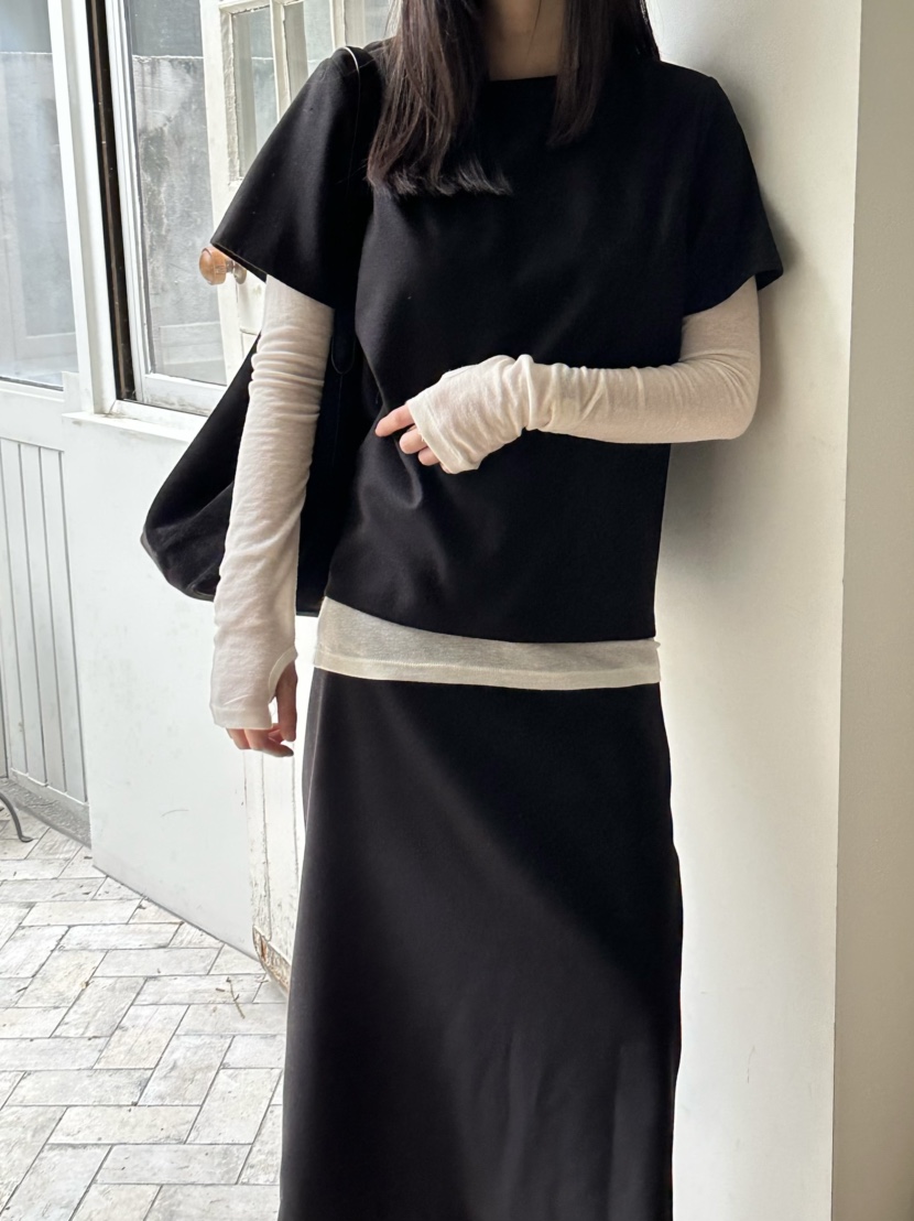 LE VASE東大門㊣代購女裝新款職業推薦人氣時尚25秋冬T恤羊毛LE VASET恤