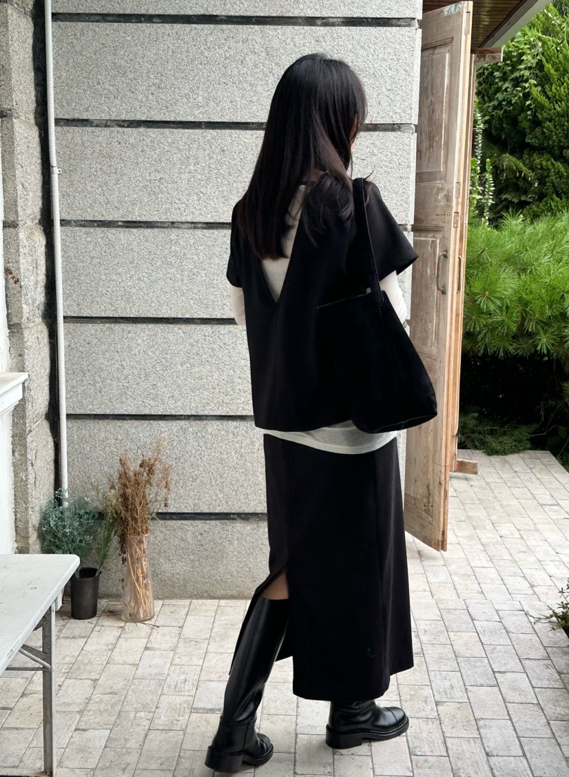 LE VASE東大門㊣代購女裝新款職業推薦人氣時尚25秋冬T恤羊毛LE VASET恤