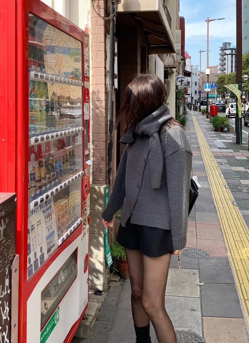 COURGETTE東大門㊣直郵女士新款時尚休閑人氣針織衫不含圍巾COURGETTE針織衫