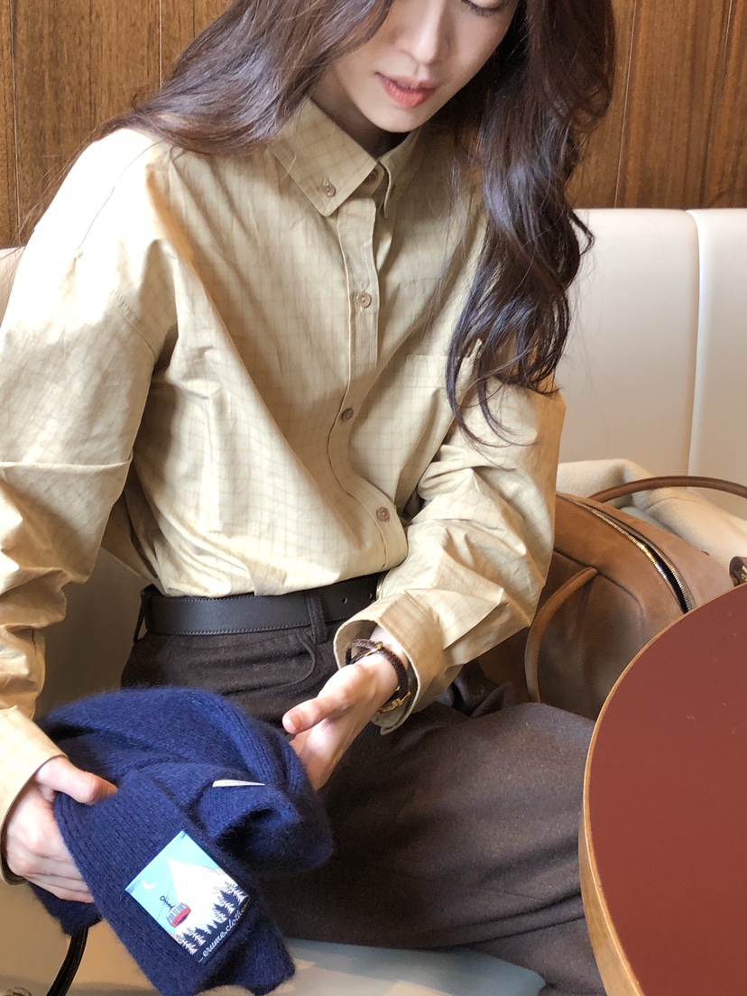 ERUME東大門㊣代購女裝新品人氣休閑職業25秋冬真品襯衫蕾絲衫ERUME襯衫/蕾絲衫