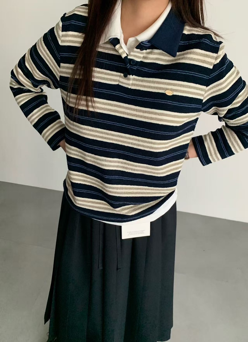 J CRANE-A韓國直郵㊣女裝新品熱賣休閑人氣職業25秋冬長袖T恤J CRANE長袖T恤