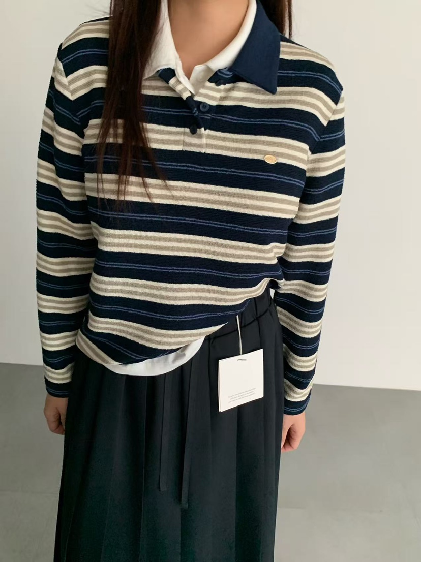 J CRANE-A韓國直郵㊣女裝新品熱賣休閑人氣職業25秋冬長袖T恤J CRANE長袖T恤