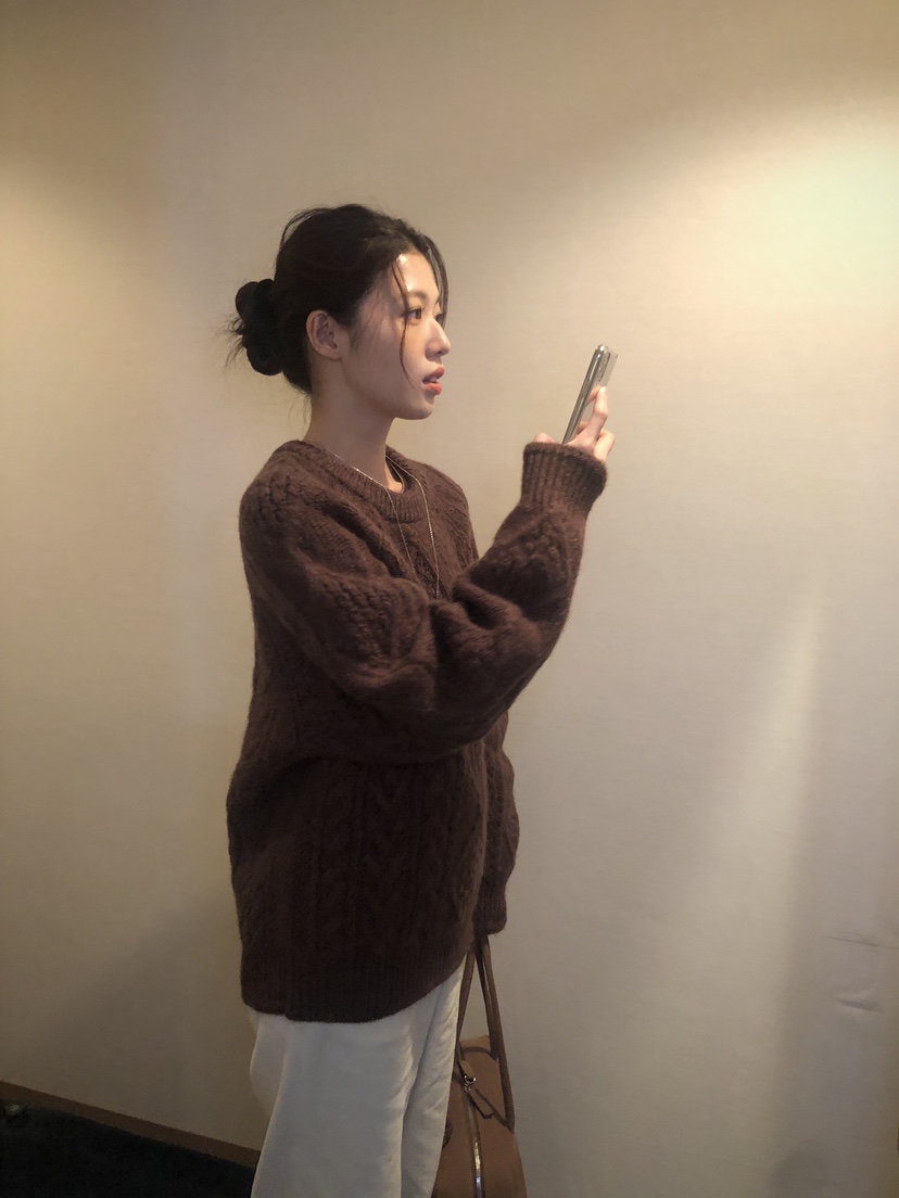 ERUME韓國代購㊣女裝新款推薦25秋冬時尚人氣職業針織衫羊毛ERUME針織衫