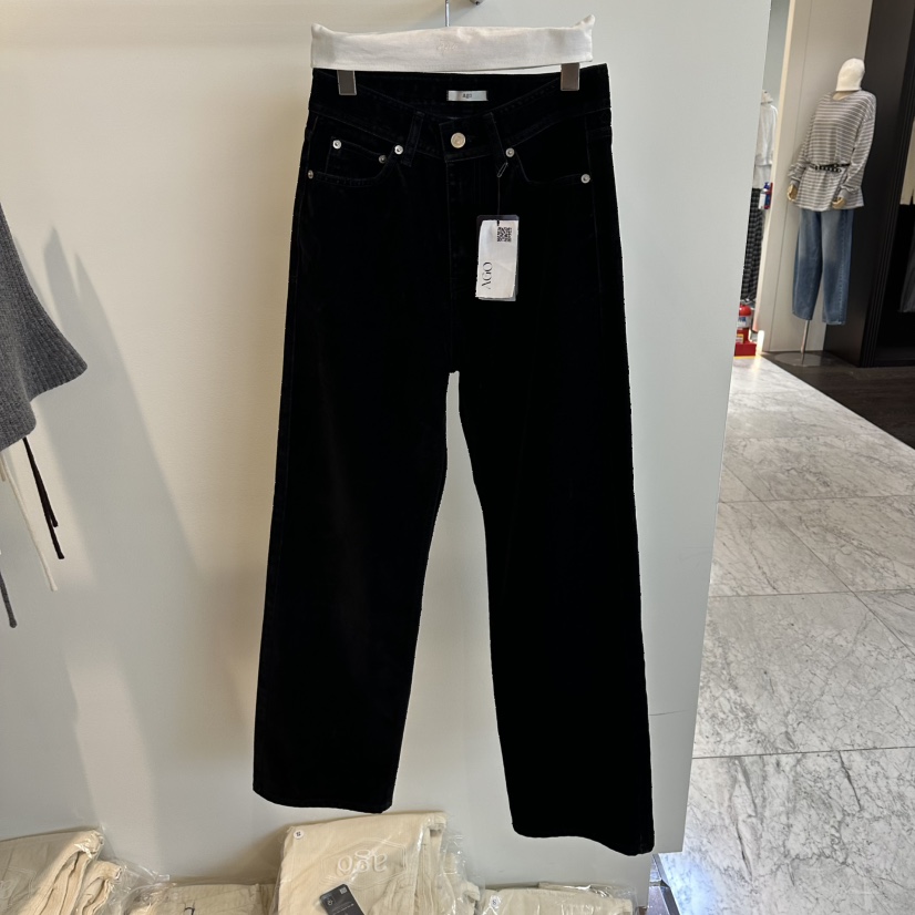 AGO韓國直郵㊣女裝新品時尚人氣職業休閑真品熱賣休閑褲天鵝絨AGO休閑褲