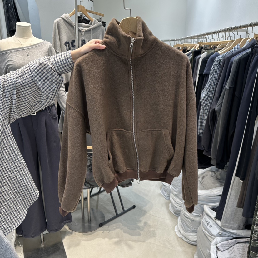 W.FATAL韓國代購㊣女士新品25秋冬熱賣真品時尚夾克雙面絨W.FATAL夾克圖色5棕色