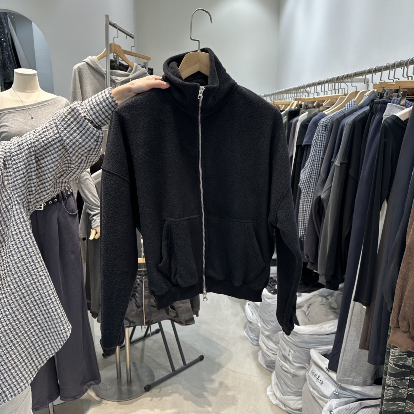 W.FATAL韓國代購㊣女士新品25秋冬熱賣真品時尚夾克雙面絨W.FATAL夾克圖色9黑色