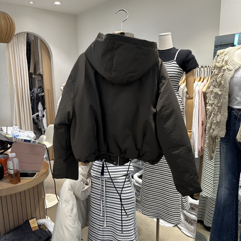 MAGNOLIA36-L東大門㊣實拍女裝新款真品短款羽絨服兜帽鵝絨MAGNOLIA36-L短款羽絨服