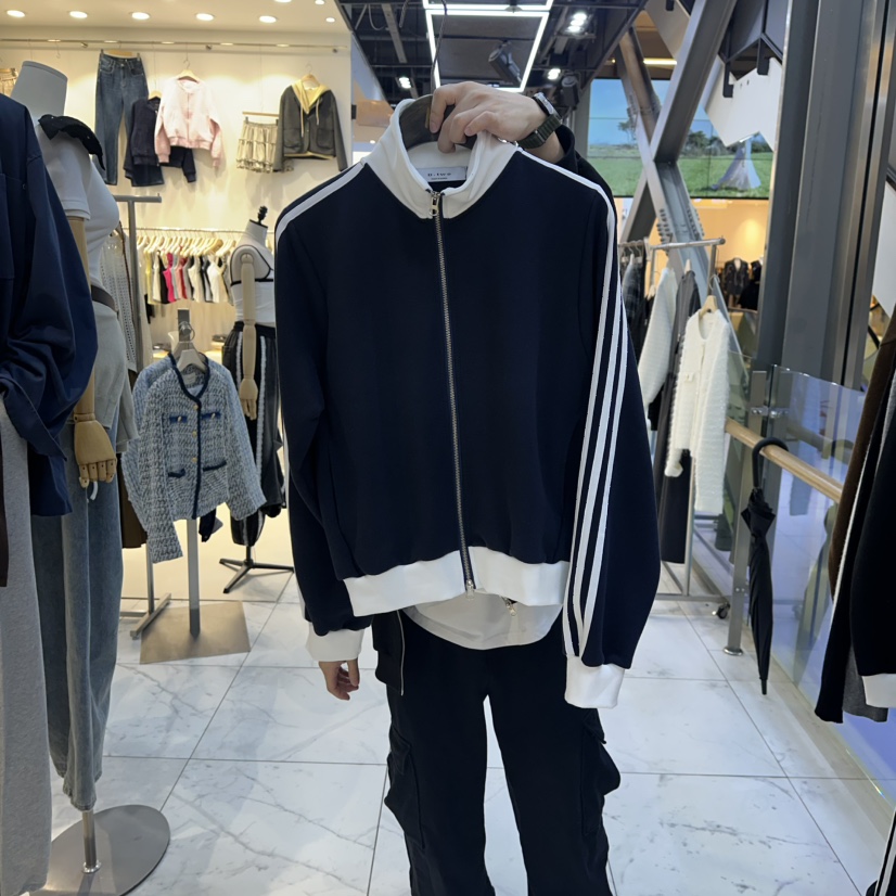 A2/D2東大門㊣實拍女士新品真品人氣25秋冬職業休閑夾克拉鏈A2/D2夾克圖色2深藍色