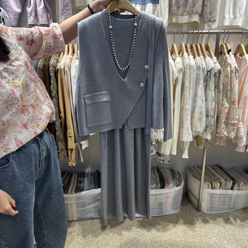 BELITA東大門㊣直郵女裝新品真品休閑熱賣套裝不含項鏈紐扣BELITA套裝圖色2
