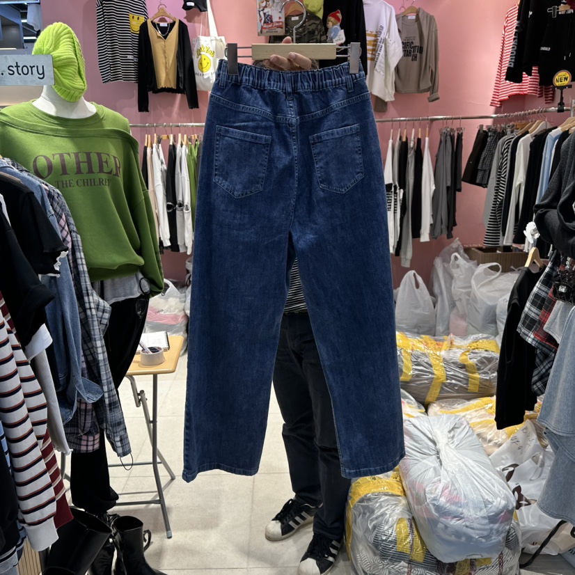 K STORY東大門㊣實拍女士新品25秋冬職業休閑真品時尚牛仔褲K STORY牛仔褲