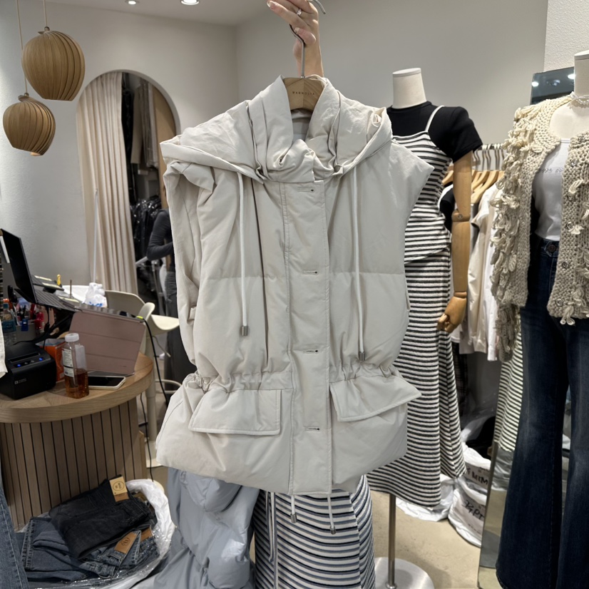 MAGNOLIA36-L東大門㊣代購女士新品熱賣時尚推薦馬甲口袋鴨MAGNOLIA36-L馬甲