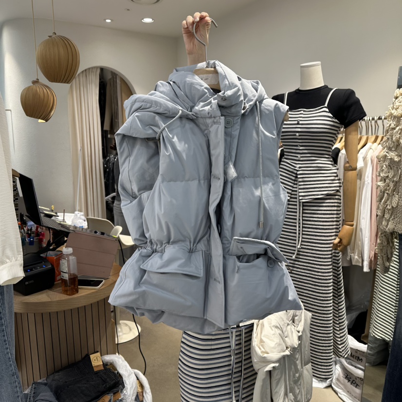 MAGNOLIA36-L東大門㊣代購女士新品熱賣時尚推薦馬甲口袋鴨MAGNOLIA36-L馬甲圖色3