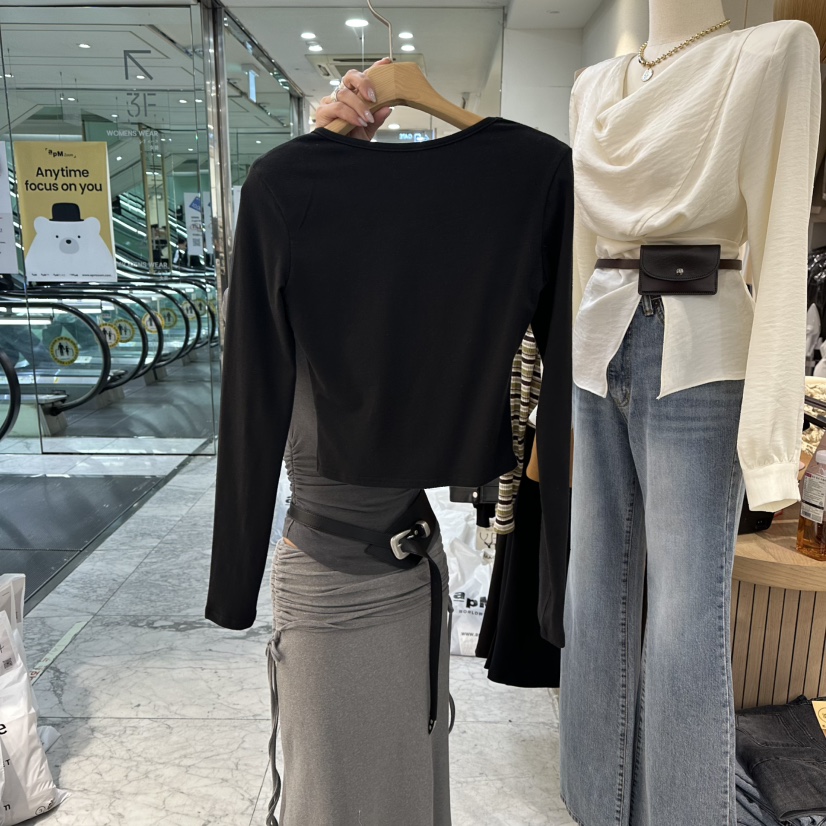 MAGNOLIA36-L韓國直郵㊣女裝新品休閑人氣熱賣推薦長袖T恤MAGNOLIA36-L長袖T恤